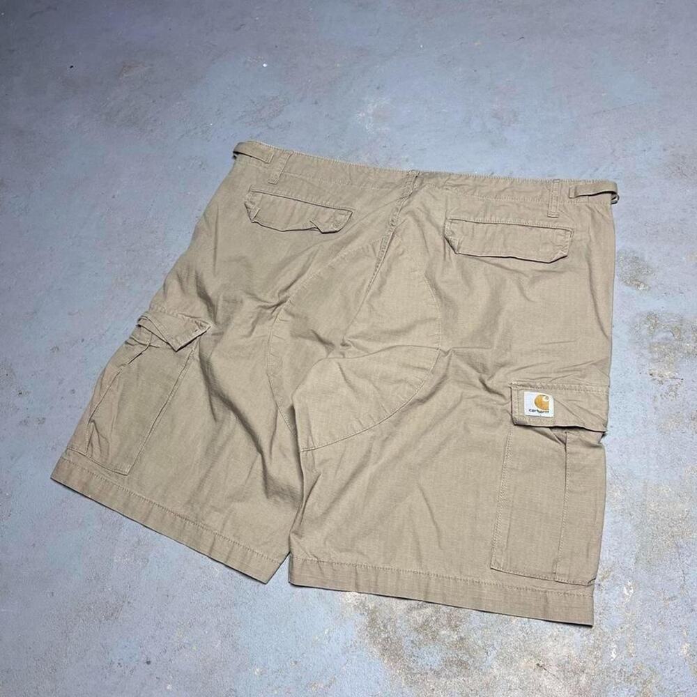Carhartt WIP Aviation Ripstop Cargo Shorts - Tan (Size 38)